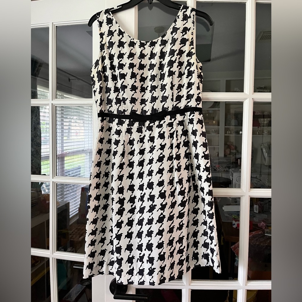 Kate Spade Houndstooth silk dress